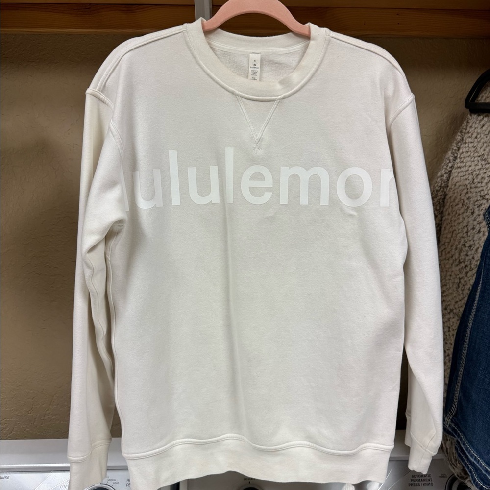 lululemon athletica Women’s White Crewneck Sweater